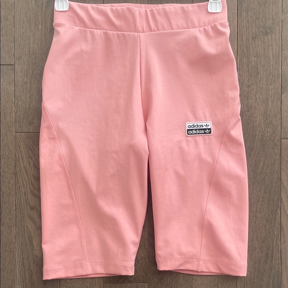 Adidas Pink Climacool High Waisted Bike Shorts S